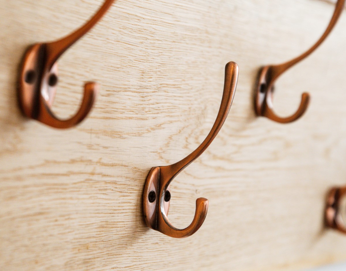 Coat and hat hooks