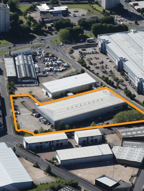 Hiatt Hardware warehouse location - aerial view Hiatt Hardware warehouse location - aerial view